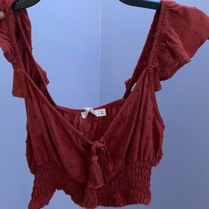Burnt orange cute little crop top